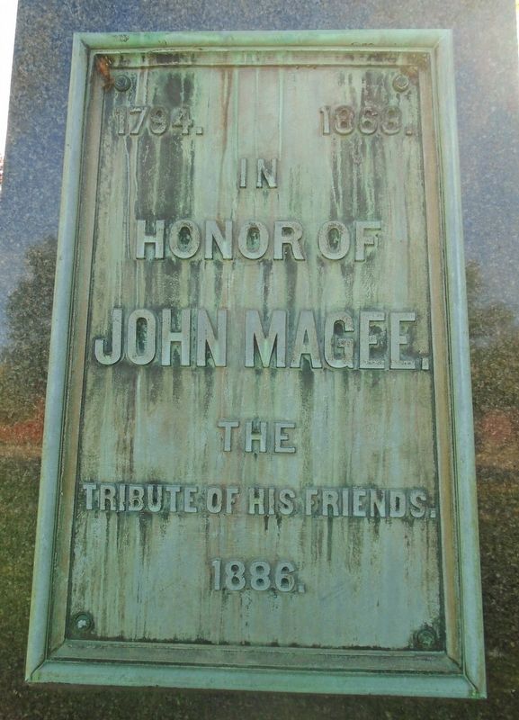 John Magee Marker. Click for full size. John Magee Marker image. Click for full size.