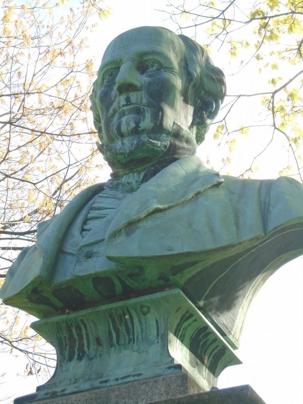 John Magee Bust on Monument image. Click for full size.