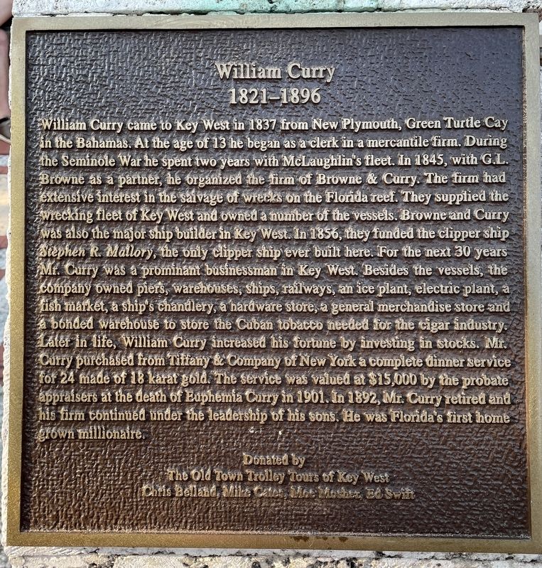 William Curry Marker image. Click for full size.