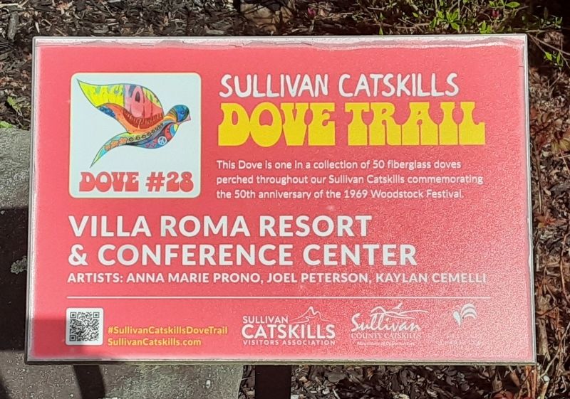 Sullivan Catskills Dove Trail Marker. Click for full size. Sullivan Catskills Dove Trail Marker image. Click for full size.