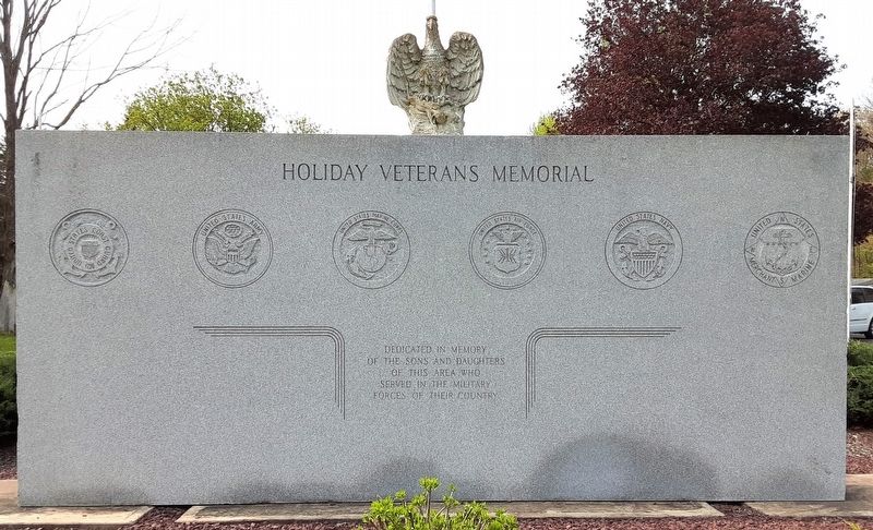 Holiday Veterans Memorial. Click for full size. Holiday Veterans Memorial image. Click for full size.