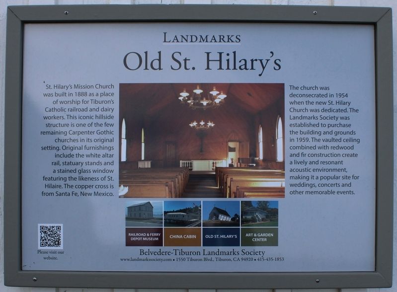 Old St. Hilary’s Marker. Click for full size. Old St. Hilary’s Marker image. Click for full size.