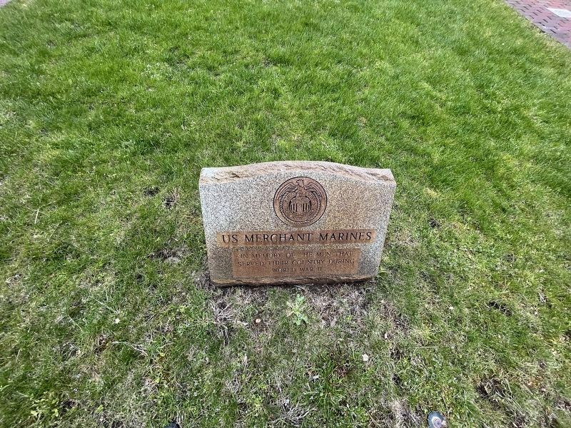 U.S. Merchant Marines Marker. Click for full size. U.S. Merchant Marines Marker image. Click for full size.