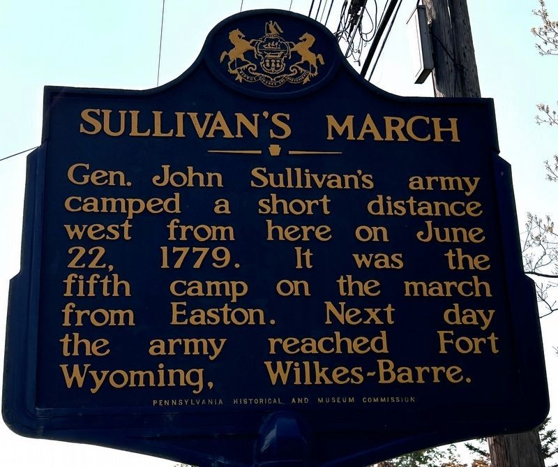 Sullivan's March Marker. Click for full size. Sullivan's March Marker image. Click for full size.