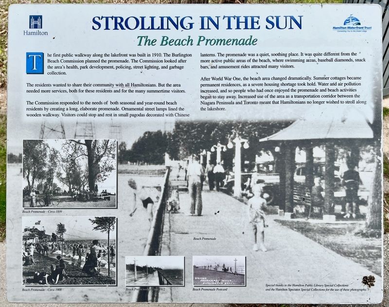 Strolling in the Sun Marker image. Click for full size.