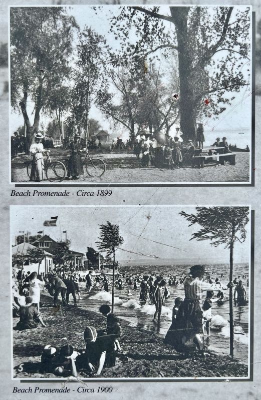 Strolling in the Sun Marker (detail bottom left) image. Click for full size.
