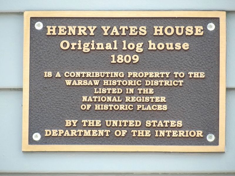 Henry Yates House Marker image. Click for full size.