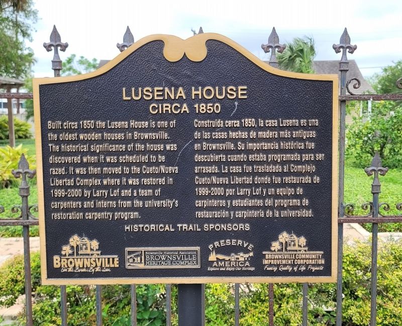 Lusena House Marker image. Click for full size.