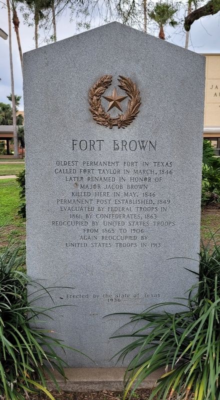 Fort Brown Marker image. Click for full size.