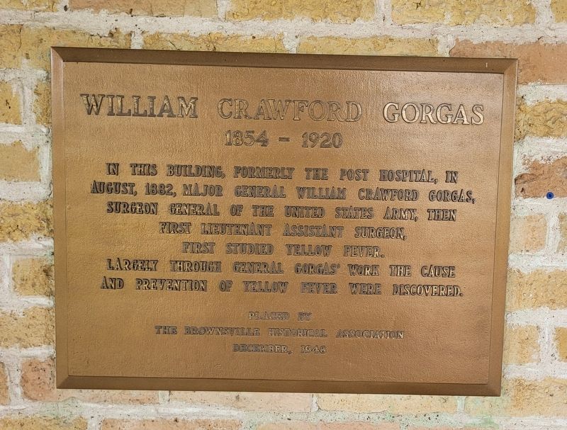 William Crawford Gorgas Marker image. Click for full size.