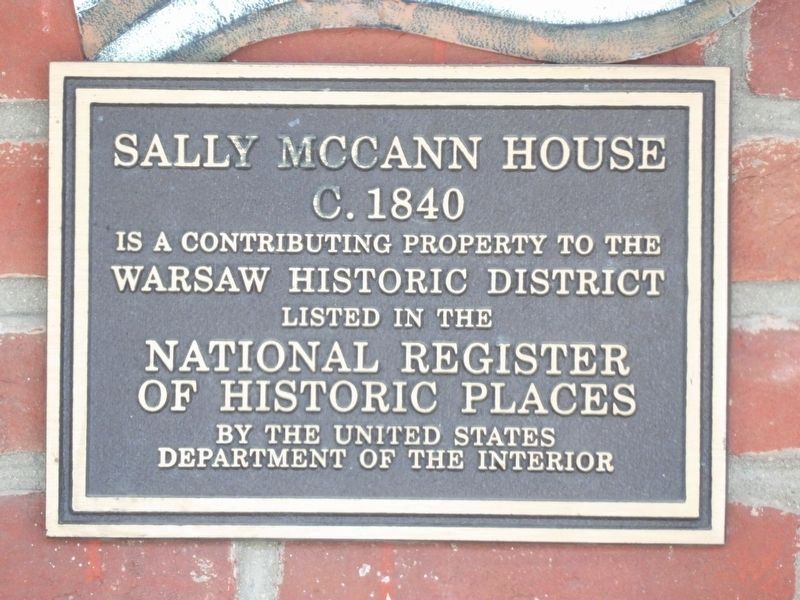 Sally McCann House Marker. Click for full size. Sally McCann House Marker image. Click for full size.