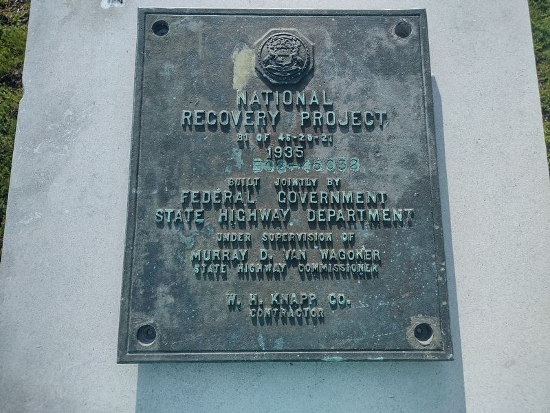 Murray D. Van Wagoner Memorial Bridge Dedication Tablet. Click for full size. Murray D. Van Wagoner Memorial Bridge Dedication Tablet image. Click for full size.
