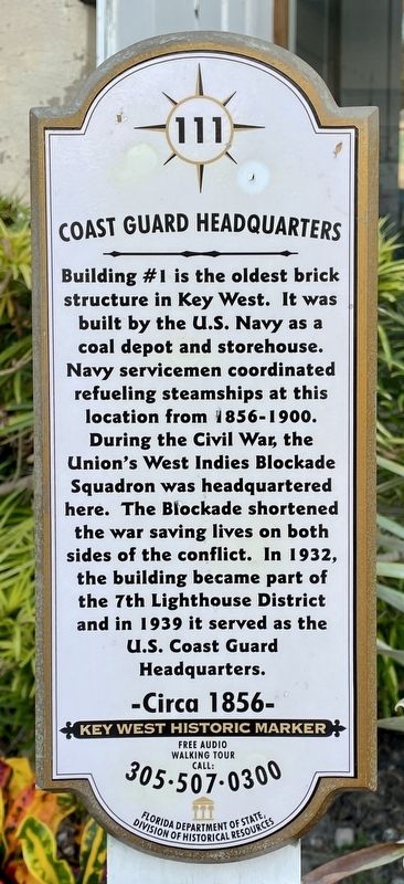 Coast Guard Headquarters Marker image. Click for full size.