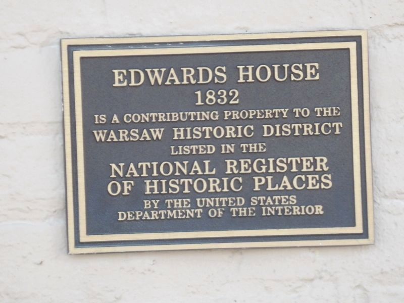 Edwards House Marker image. Click for full size.