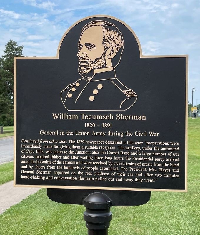 William T. Sherman side of marker image. Click for full size.