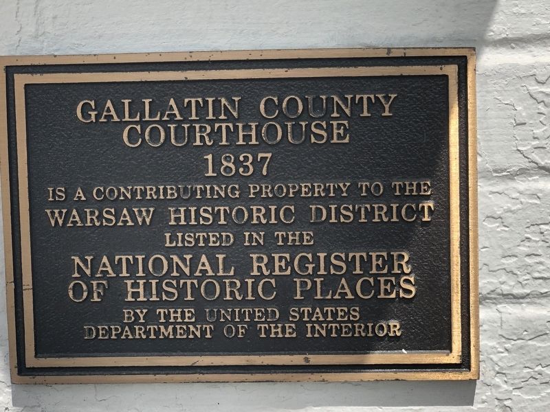 Gallatin County Courthouse Marker image. Click for full size.