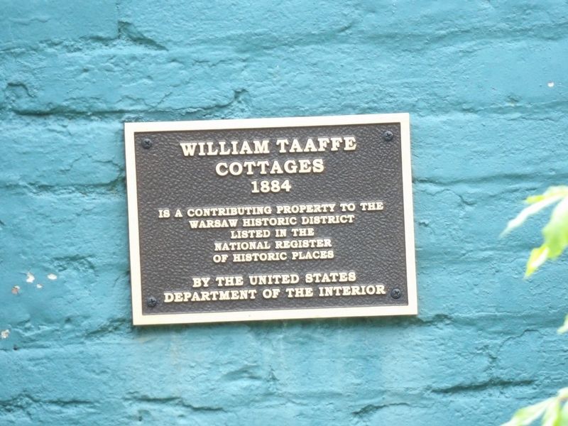 William Taaffe Cottages Marker image. Click for full size.