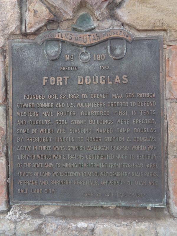 Fort Douglas Marker image. Click for full size.