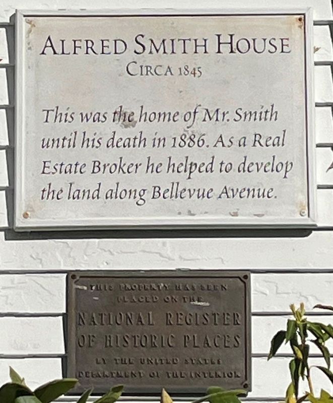 Alfred Smith House Marker image. Click for full size.