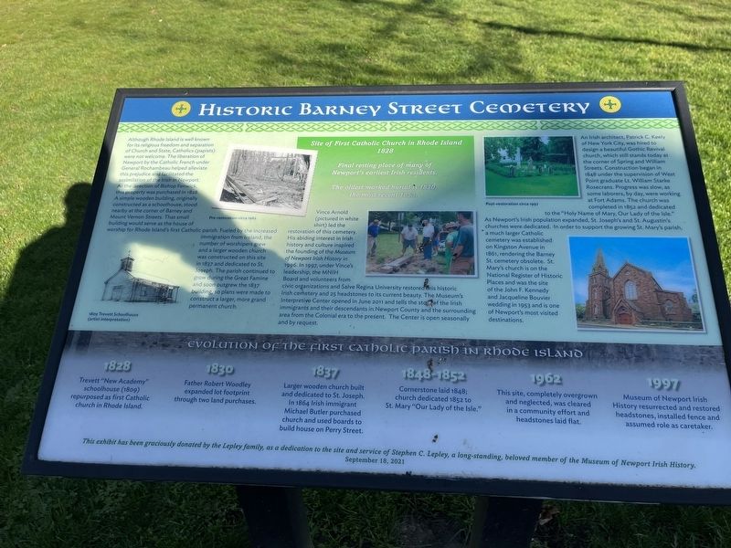 Historic Barney Street Cemetery Marker image. Click for full size.