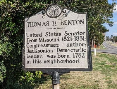 Thomas H. Benton Marker. Click for full size. Thomas H. Benton Marker image. Click for full size.