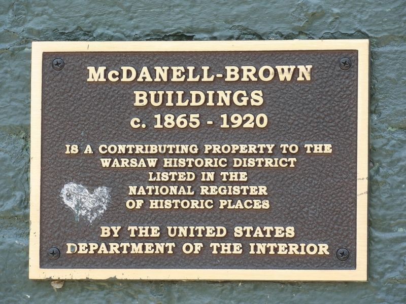 McDanell-Brown Buildings Marker image. Click for full size.