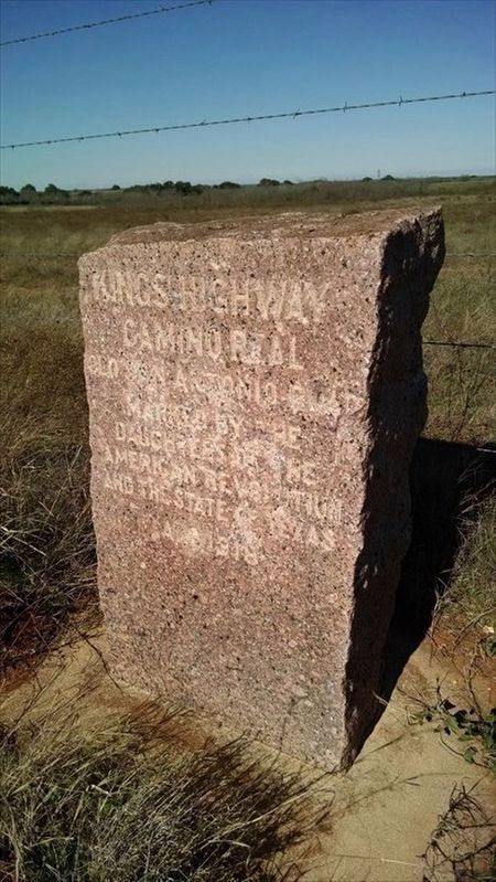 Kings Highway Camino Real Old San Antonio Road Marker. Click for full size. Kings Highway Camino Real Old San Antonio Road Marker image. Click for full size.