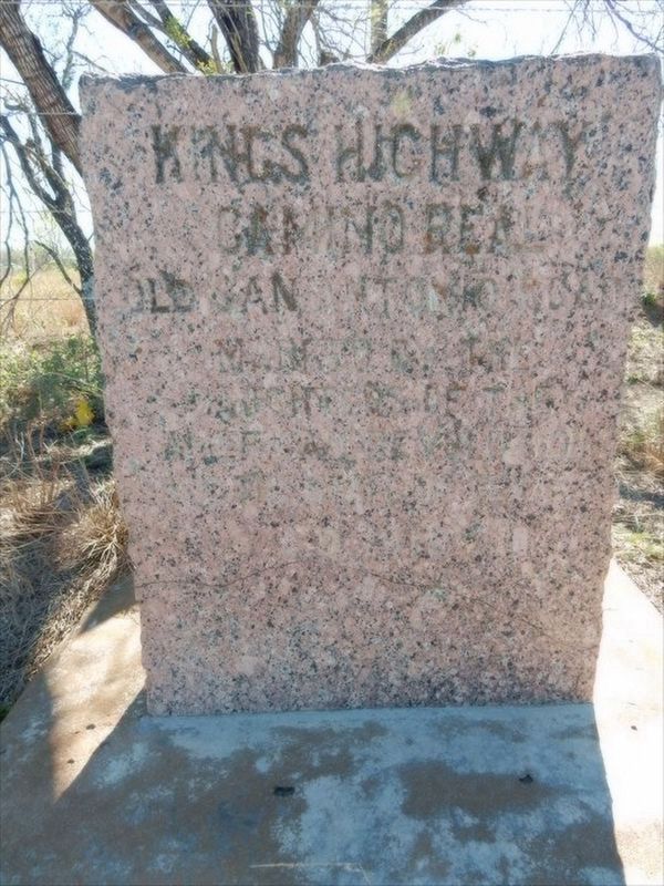 Kings Highway Camino Real — Old San Antonio Road Marker. Click for full size. Kings Highway Camino Real — Old San Antonio Road Marker image. Click for full size.