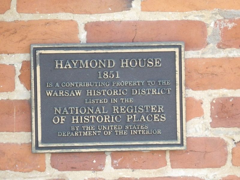 Haymond House Marker image. Click for full size.