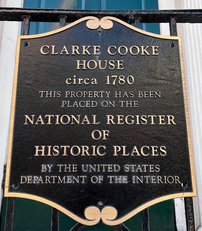 Clarke Cooke House Marker image. Click for full size.