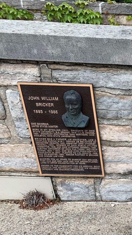 John William Bricker Marker image. Click for full size.