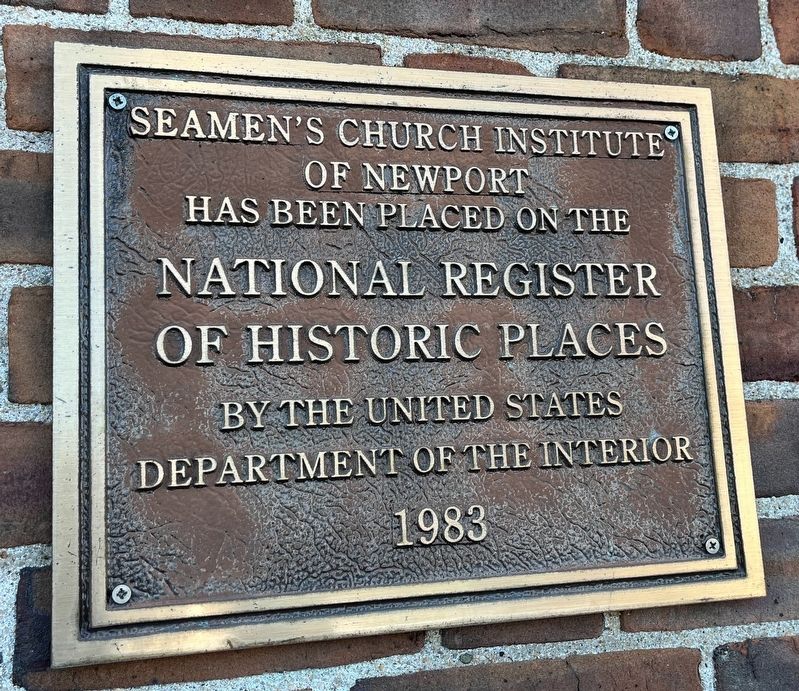 Seaman's Church Institute of Newport Marker image. Click for full size.