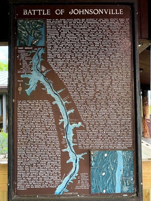 Battle of Johnsonville Marker image. Click for full size.