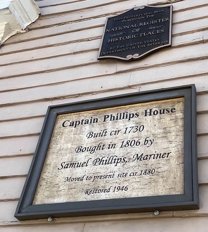 Captain Phillips House Marker image. Click for full size.