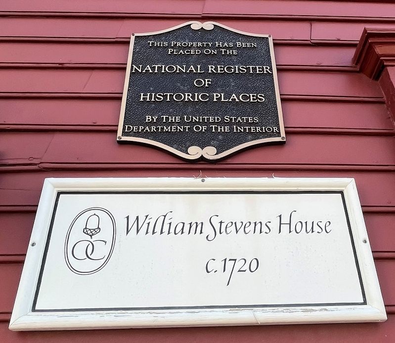 William Stevens House Marker. Click for full size. William Stevens House Marker image. Click for full size.