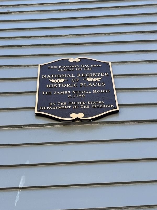 James Nicholl House Marker. Click for full size. James Nicholl House Marker image. Click for full size.