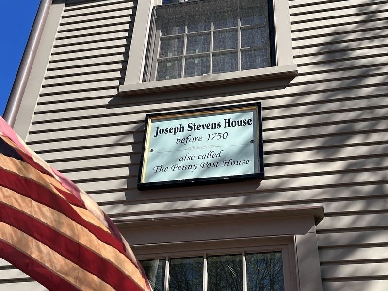 John Stevens House Marker. Click for full size. John Stevens House Marker image. Click for full size.