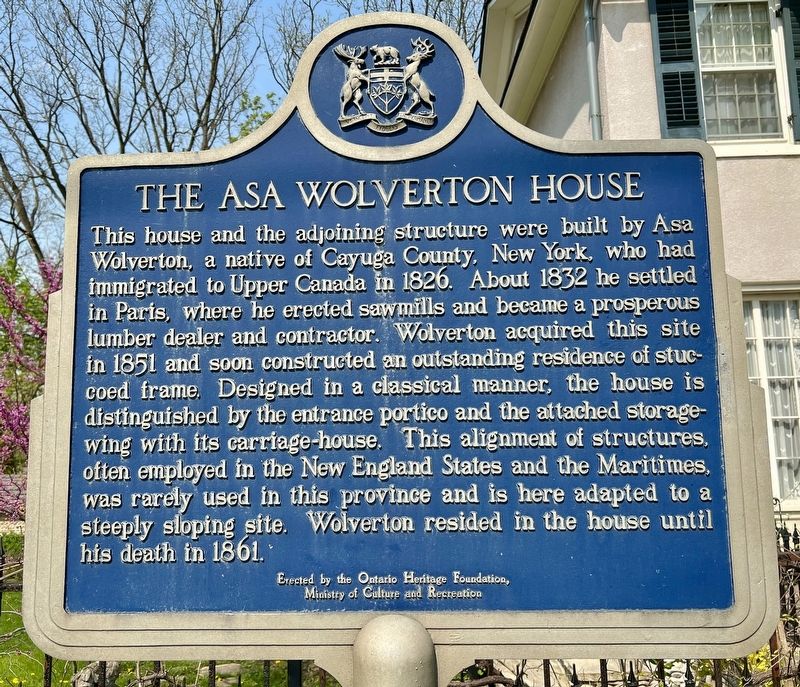 The Asa Wolverton House Marker image. Click for full size.