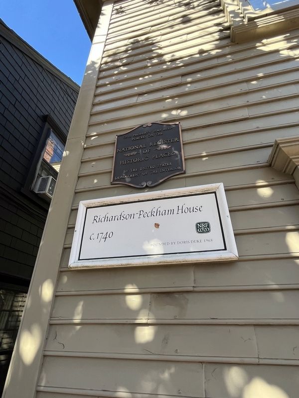 Richardson-Peckham House Marker. Click for full size. Richardson-Peckham House Marker image. Click for full size.