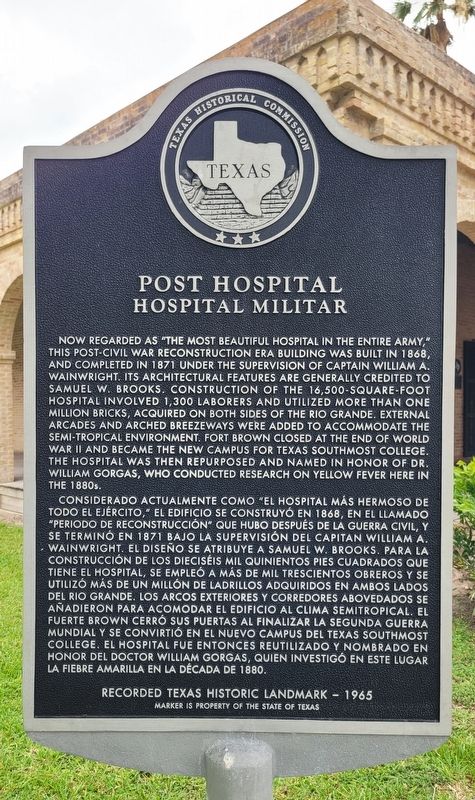 Post Hospital / Hospital Militar Marker image. Click for full size.