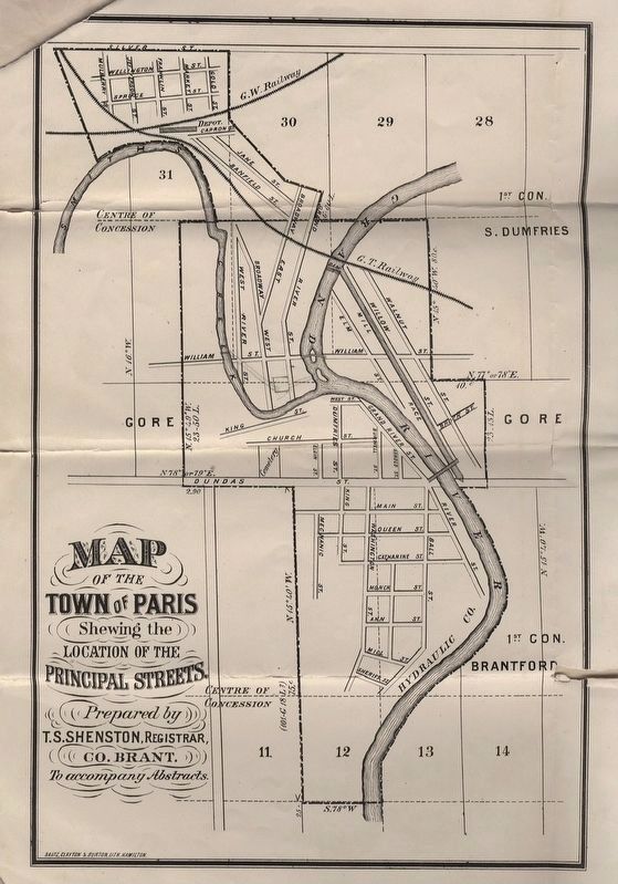 Plan of the Town of Paris. Click for full size. Plan of the Town of Paris image. Click for full size.