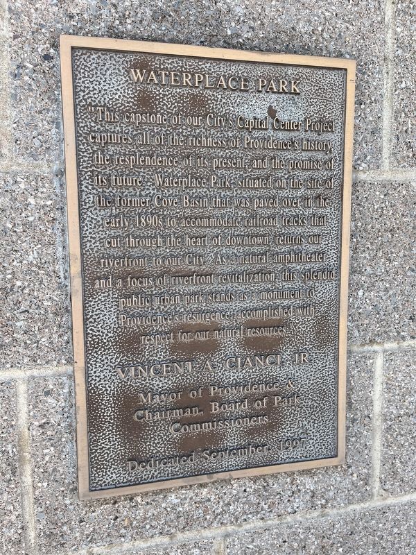 Waterplace Park Marker image. Click for full size.