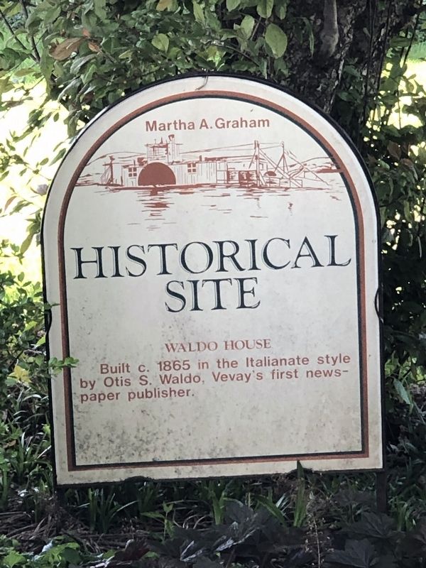 Waldo House Marker image. Click for full size.