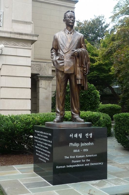 Dr. Philip Jaisohn, 1864-1951 - Statue at Embassy of Korea, Washington, D.C. image. Click for full size.