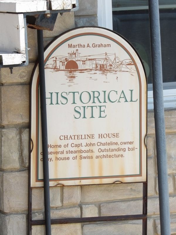 Chateline House Marker image. Click for full size.