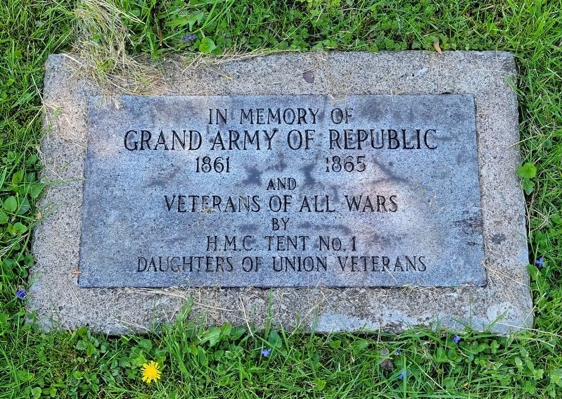 Grand Army of Republic Marker. Click for full size. Grand Army of Republic Marker image. Click for full size.