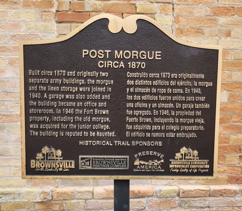 Post Morgue Marker image. Click for full size.