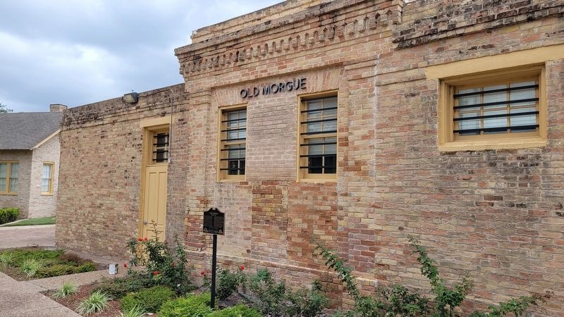 The Post Morgue building and Marker. Click for full size. The Post Morgue building and Marker image. Click for full size.