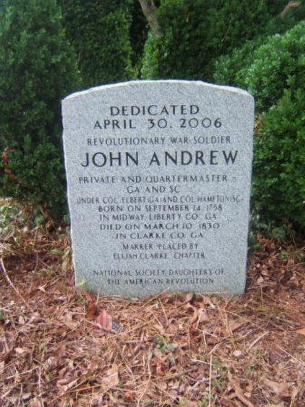John Andrew additional DAR Marker image. Click for full size.