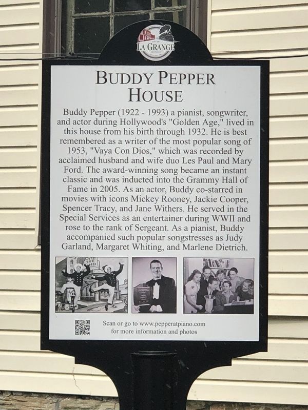 Buddy Pepper House Marker image. Click for full size.